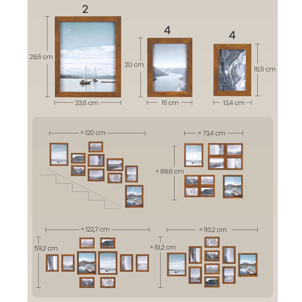 Κορνίζες (Σετ 10τμχ) Songmics RPF310X01