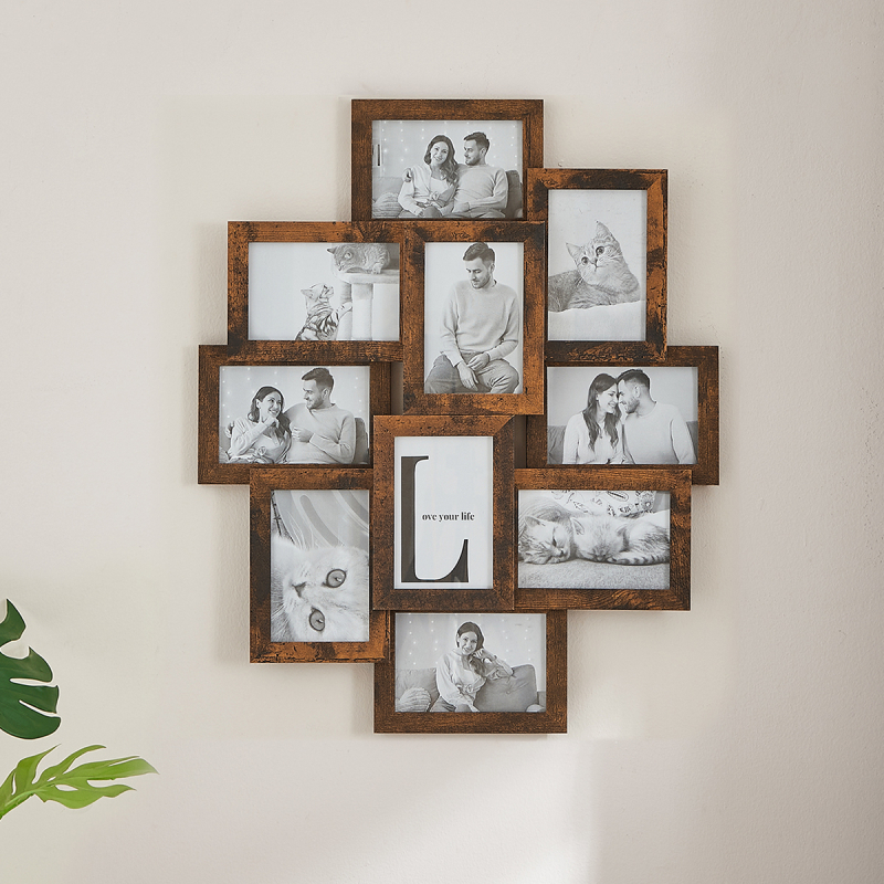 Κορνίζα Τοίχου 10 Θέσεων (49.3x2x60) Songmics RPF020X01