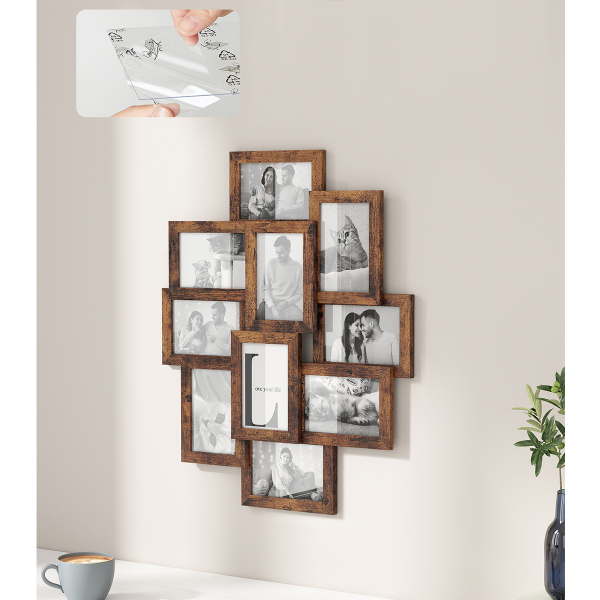 Κορνίζα Τοίχου 10 Θέσεων (49.3x2x60) Songmics RPF020X01