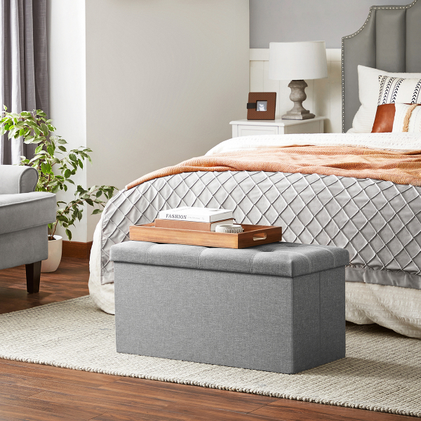 Ταμπουρέ Με Αποθηκευτικό Χώρο (76x38x38) Songmics LSF001G02