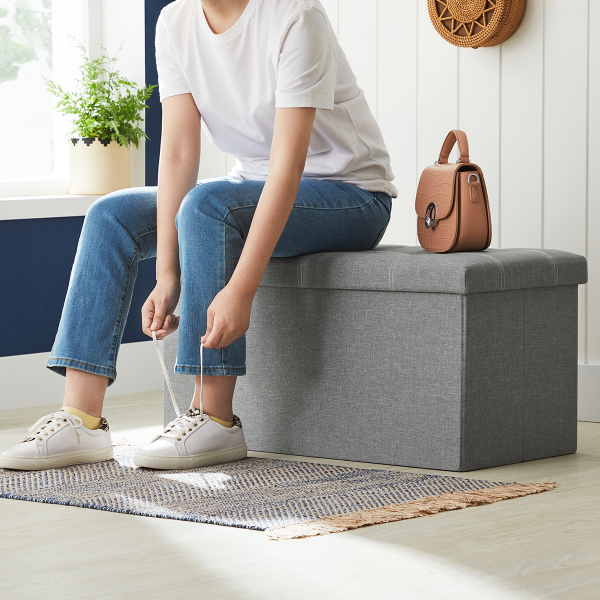 Ταμπουρέ Με Αποθηκευτικό Χώρο (76x38x38) Songmics LSF001G02