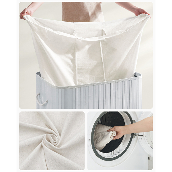 Καλάθι Απλύτων 3 Θέσεων 150Lit (60x40x61) Songmics LCB091G01V1