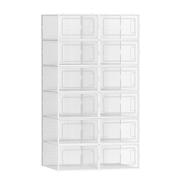 Κουτιά Αποθήκευσης - Παπουτσοθήκη 12τμχ Songmics LSP12SWT