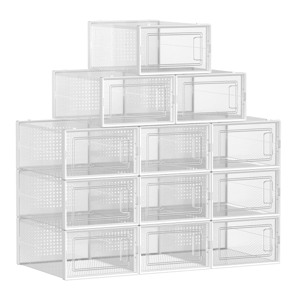 Κουτιά Αποθήκευσης - Παπουτσοθήκη 12τμχ Songmics LSP12SWT