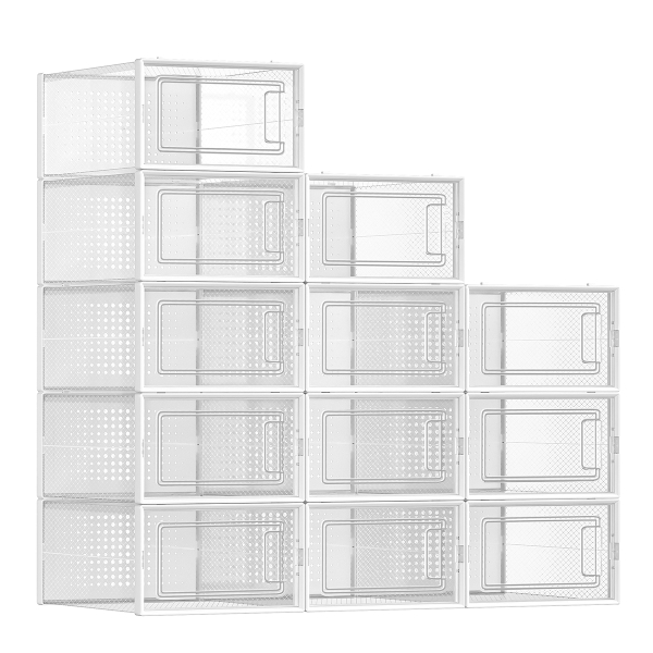 Κουτιά Αποθήκευσης - Παπουτσοθήκη 12τμχ Songmics LSP12SWT