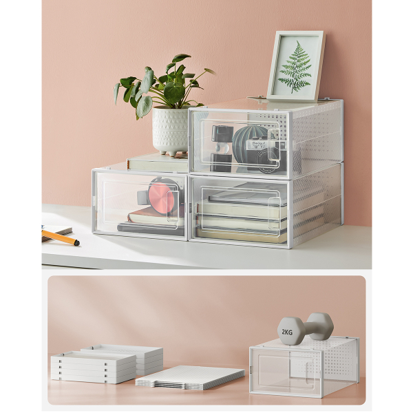 Κουτιά Αποθήκευσης - Παπουτσοθήκη 12τμχ Songmics LSP12SWT