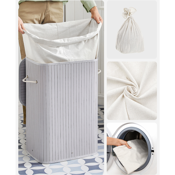 Καλάθι Απλύτων 72Lit (40x30x61) Songmics LCB010G01V1