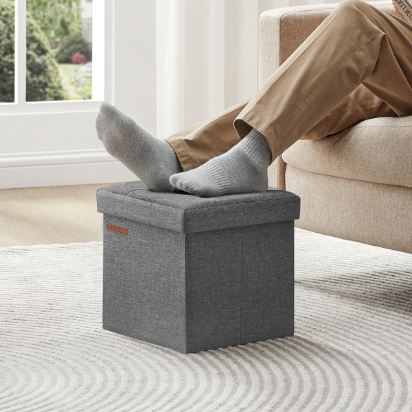 Σκαμπό Με Αποθηκευτικό Χώρο (30x30x30) Songmics LSF028G01