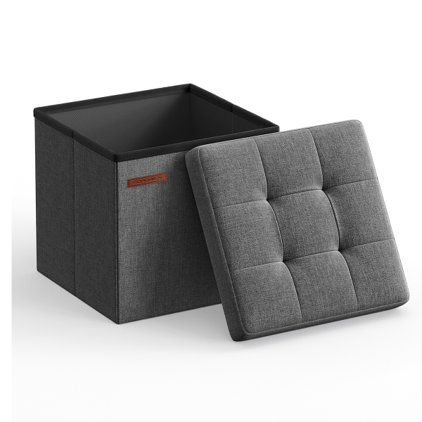 Σκαμπό Με Αποθηκευτικό Χώρο (30x30x30) Songmics LSF028G01