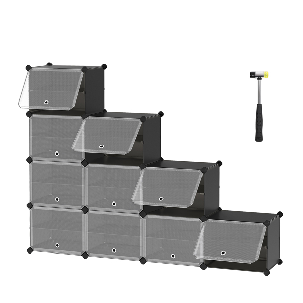 Κουτιά Αποθήκευσης - Παπουτσοθήκη 10τμχ Songmics LPC035B01