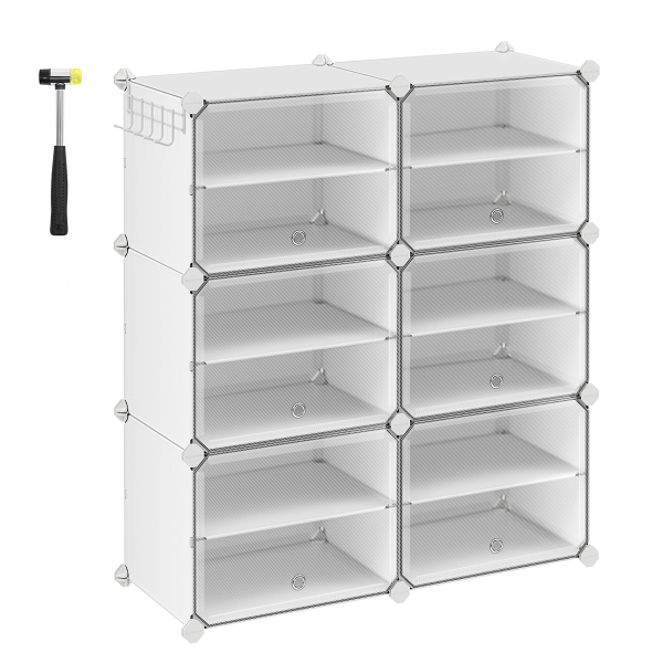 Κουτιά Αποθήκευσης - Παπουτσοθήκη 6τμχ Songmics LPC033W01