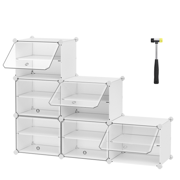 Κουτιά Αποθήκευσης - Παπουτσοθήκη 6τμχ Songmics LPC033W01