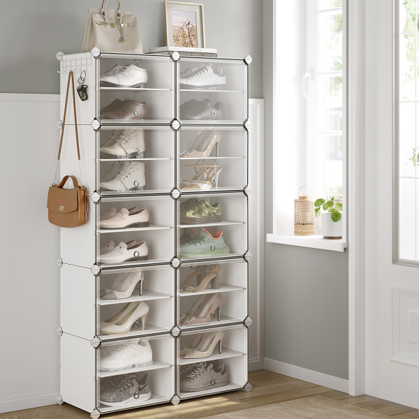 Κουτιά Αποθήκευσης - Παπουτσοθήκη 10τμχ Songmics LPC035W01