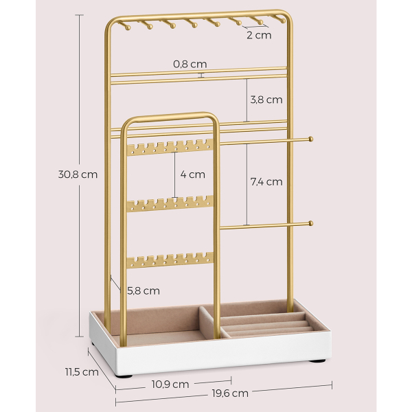 Σταντ Κοσμημάτων (19.6x11.5x30.8) Songmics JJS021A01V1