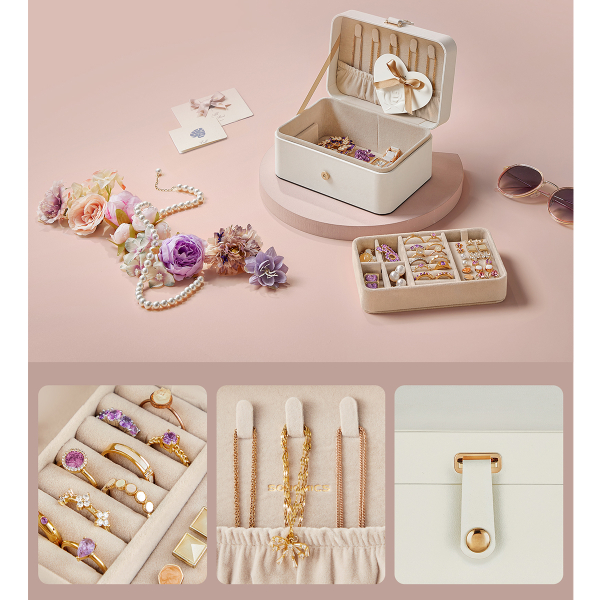 Μπιζουτιέρα Ταξιδίου (16x11.6x7.5) Songmics JBC166W01