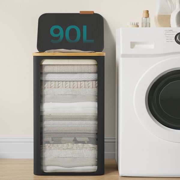 Καλάθι Απλύτων (42x32x70.5) Songmics LCB509B01V1