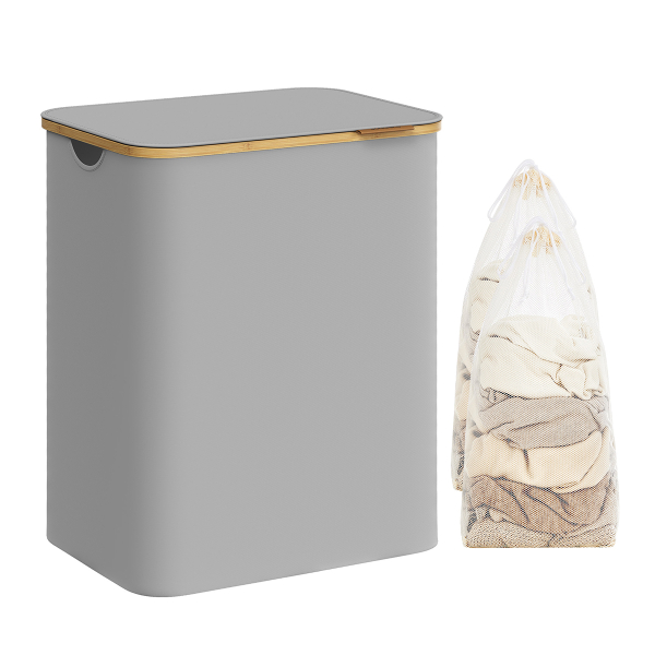 Καλάθι Απλύτων 2 Θέσεων 130Lit (52x38.5x70.5) Songmics LCB513G01V1