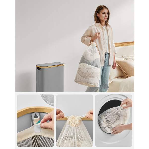 Καλάθι Απλύτων (42x22.5x70.5) Songmics LCB506G01V1