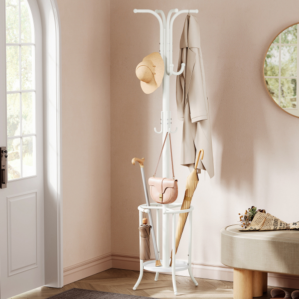 Καλόγερος Ρούχων Με Ομπρελοθήκη (40x40x175) Songmics RCR011W01