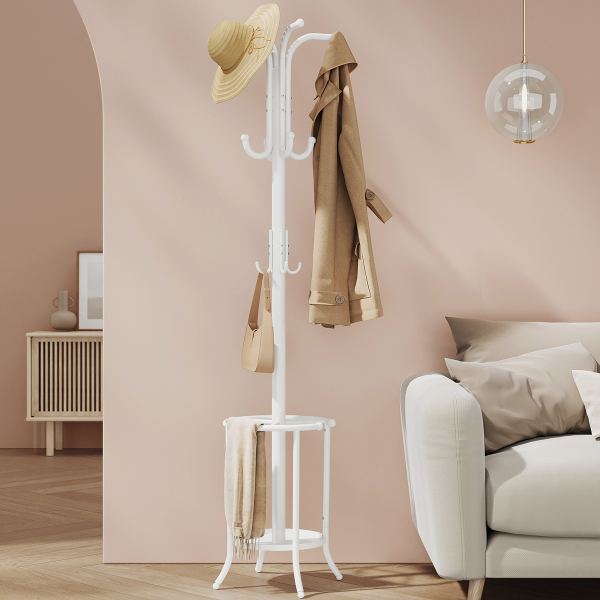 Καλόγερος Ρούχων Με Ομπρελοθήκη (40x40x175) Songmics RCR011W01