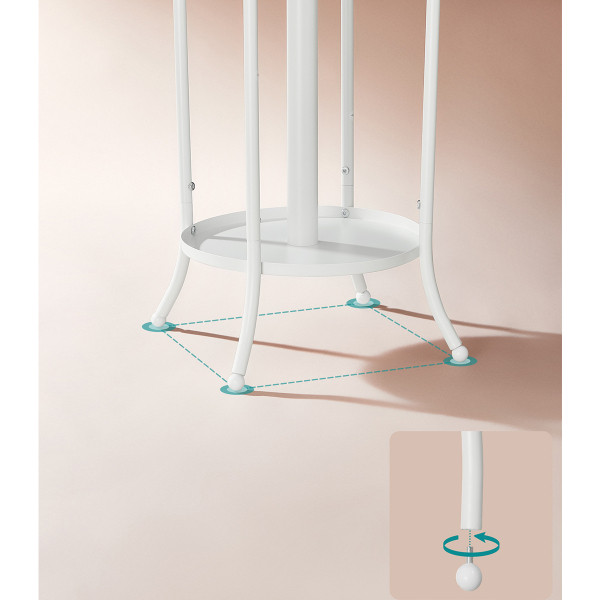 Καλόγερος Ρούχων Με Ομπρελοθήκη (40x40x175) Songmics RCR011W01