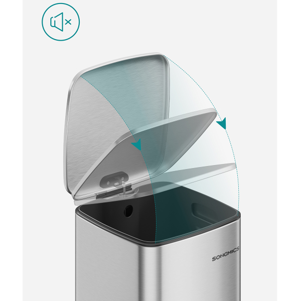 Κάδος Απορριμμάτων (28.5x34x54.4) Songmics 30lt LTB593E01