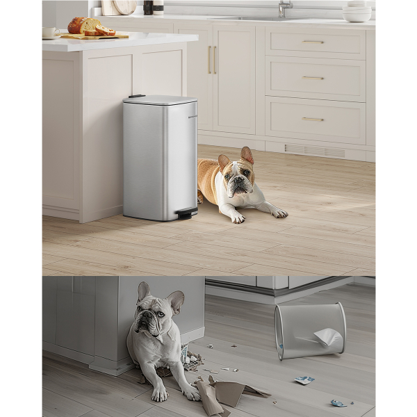 Κάδος Απορριμμάτων (28.5x34x54.4) Songmics 30lt LTB593E01