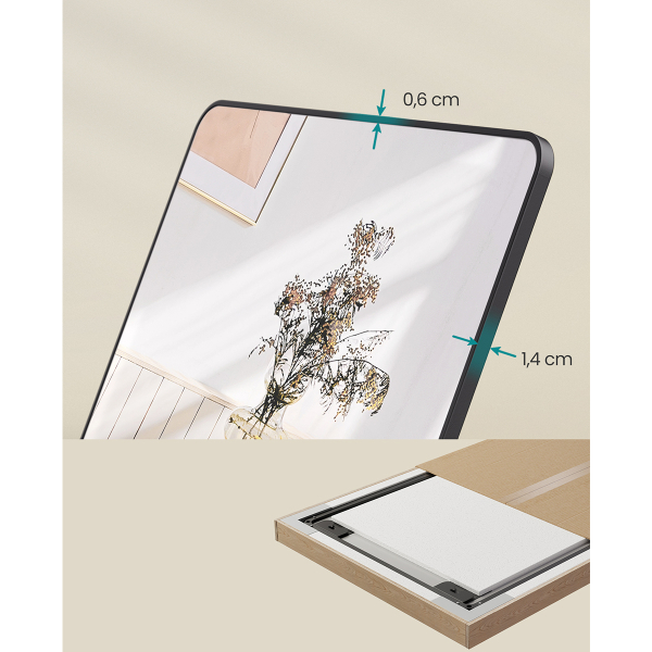 Καθρέφτης Τοίχου - Δαπέδου (50x33x160) Songmics LFM030B01