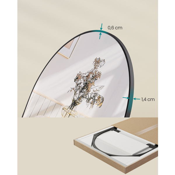 Καθρέφτης Τοίχου - Δαπέδου (50x33x160) Songmics LFM031B01