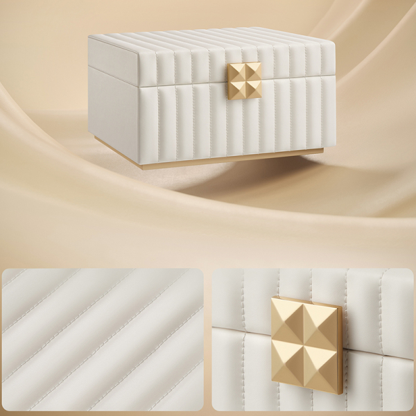 Μπιζουτιέρα Κουτί Με Καθρέφτη (24x21.5x13.5) Songmics JBC182W01