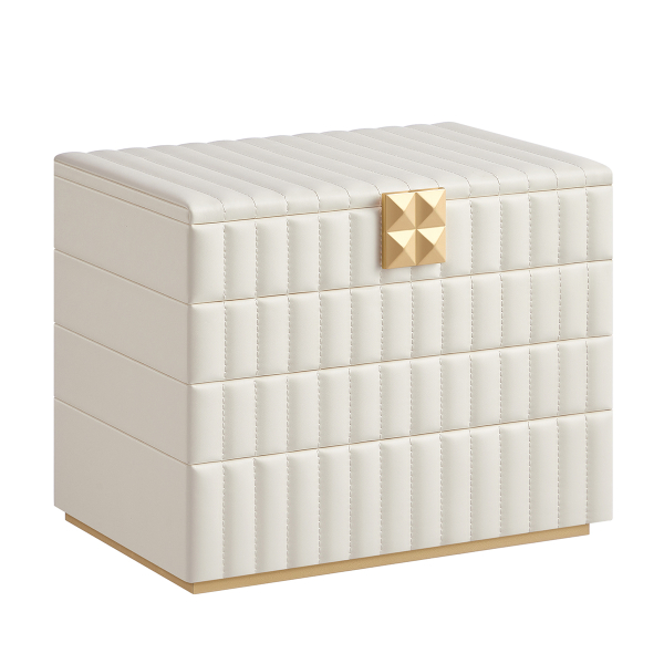 Μπιζουτιέρα Κουτί Με 4 Επίπεδα & Καθρέφτη (28x17x20.5) Songmics JBC181W01