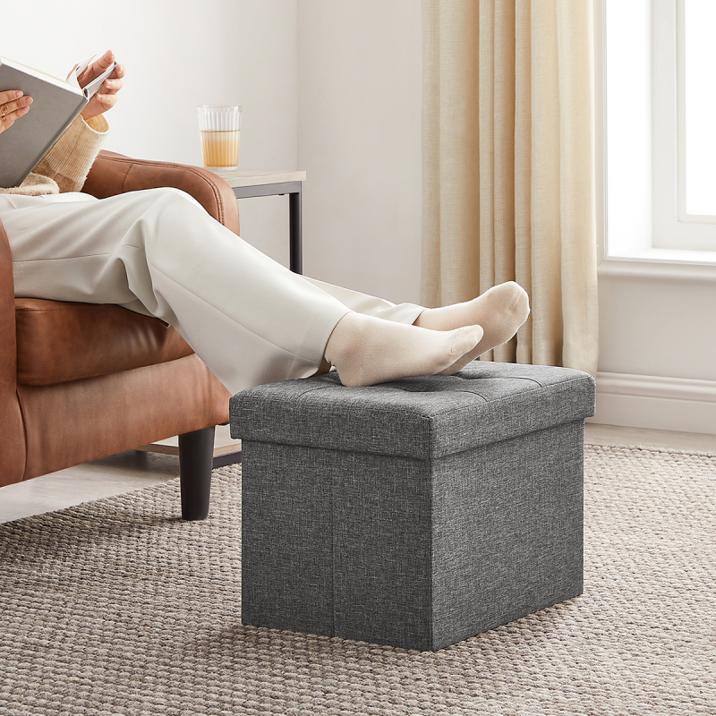 Σκαμπό Με Αποθηκευτικό Χώρο (41x31x31) Songmics LSF102G01