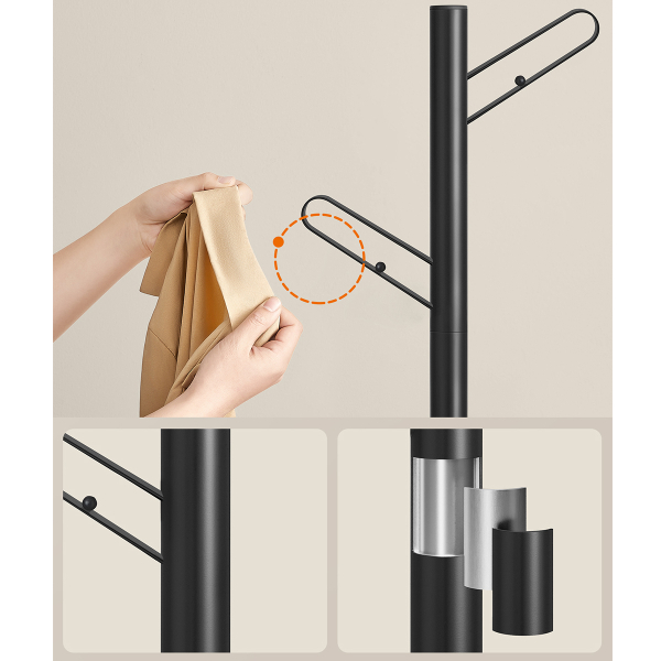 Καλόγερος Ρούχων (40x40x175.3) Songmics RCR037B01