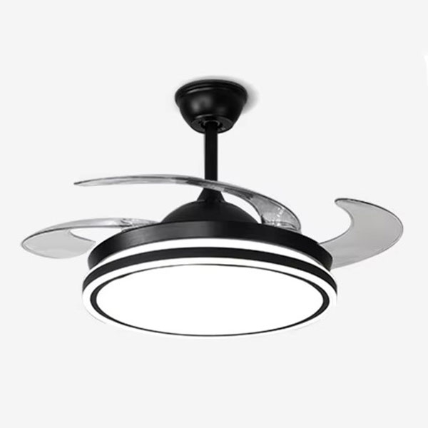 Ανεμιστήρας Οροφής Με Φως Led & Τηλεχειριστήριο 105εκ. Homelighting Fama Black 77-50618