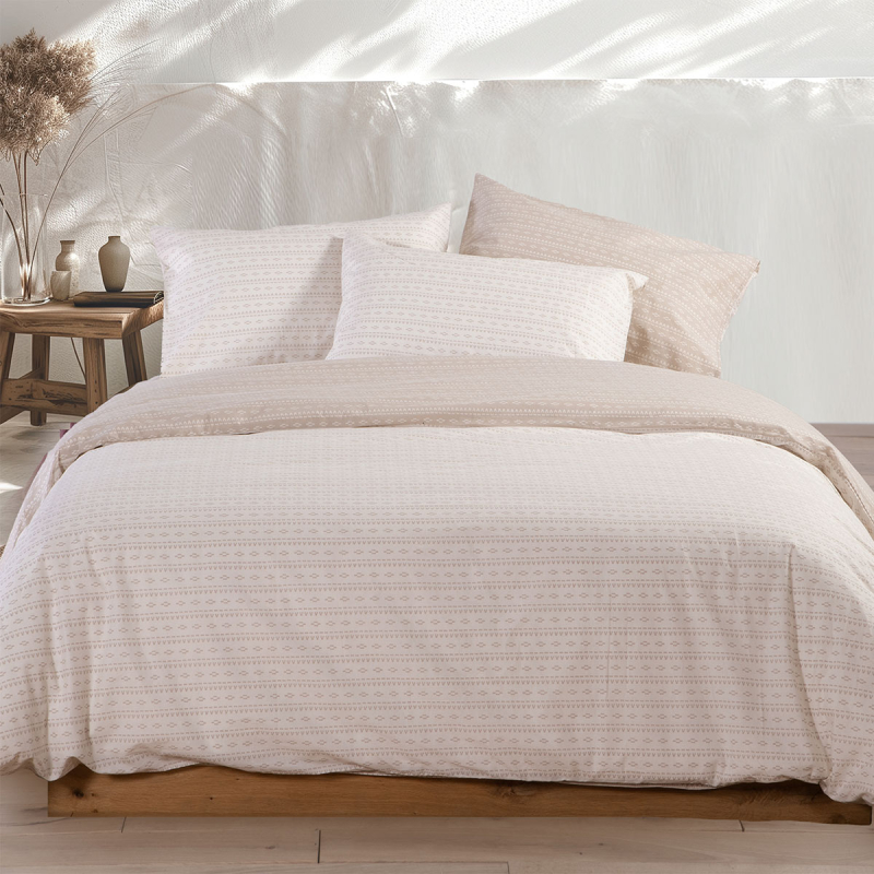 Σεντόνια Υπέρδιπλα (Σετ) Nef-Nef Homeware Barsol Beige