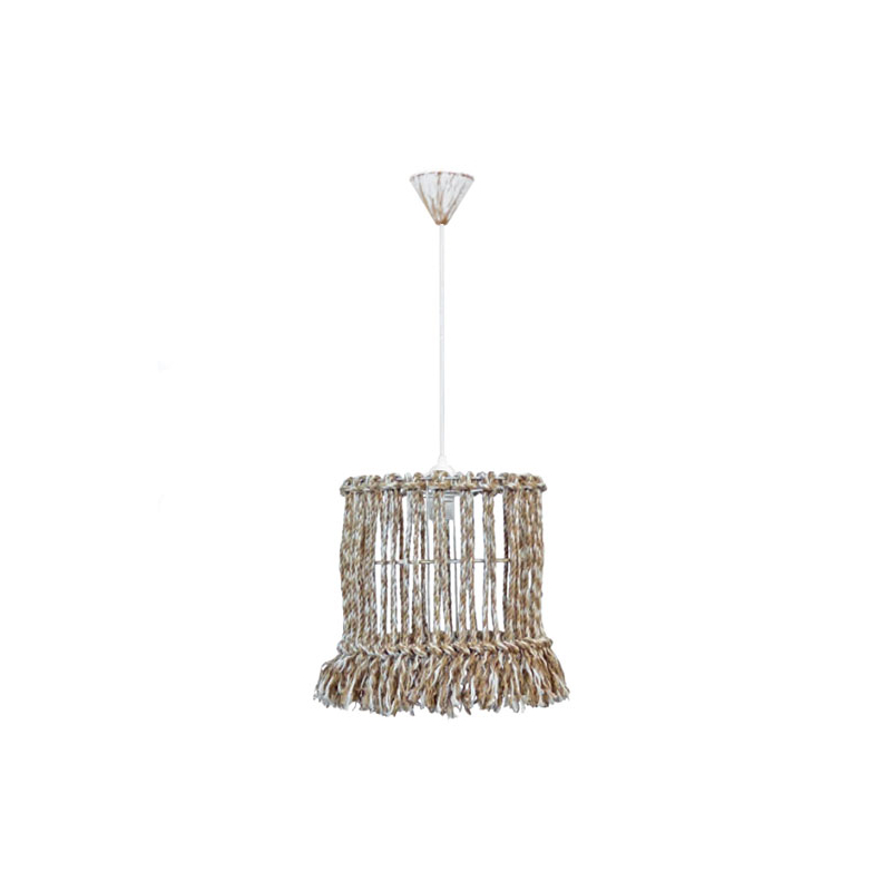 Φωτιστικό Οροφής Μονόφωτο Heronia Macrame Mix 15 Handmade 31-1114 Rope/Beige