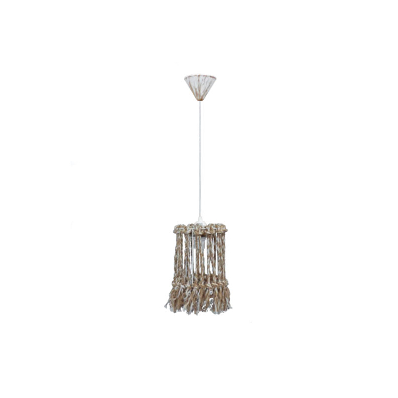Φωτιστικό Οροφής Μονόφωτο Heronia Macrame Mix 15 Handmade 31-1115 Rope/Beige