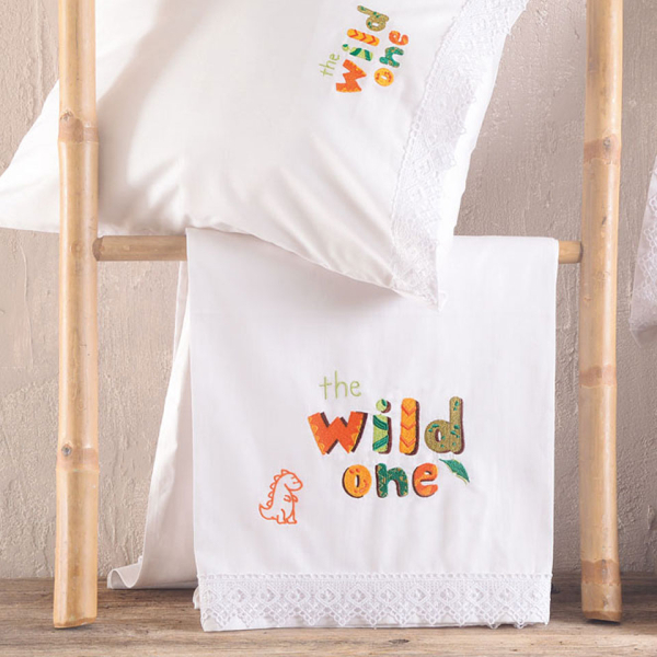 Σεντόνια Κούνιας (Σετ) Rythmos Wild Orange