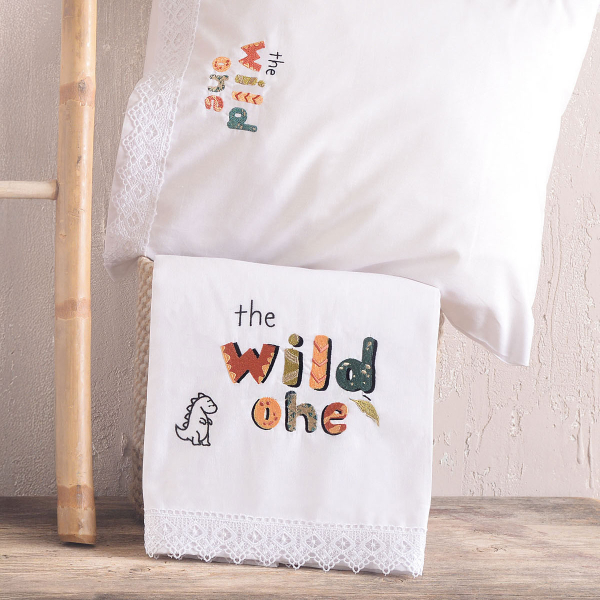 Σεντόνια Κούνιας (Σετ) Rythmos Wild Green