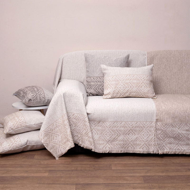 Ριχτάρι Πολυθρόνας 2 Όψεων (180x180) Anna Riska 1573 Άμμος