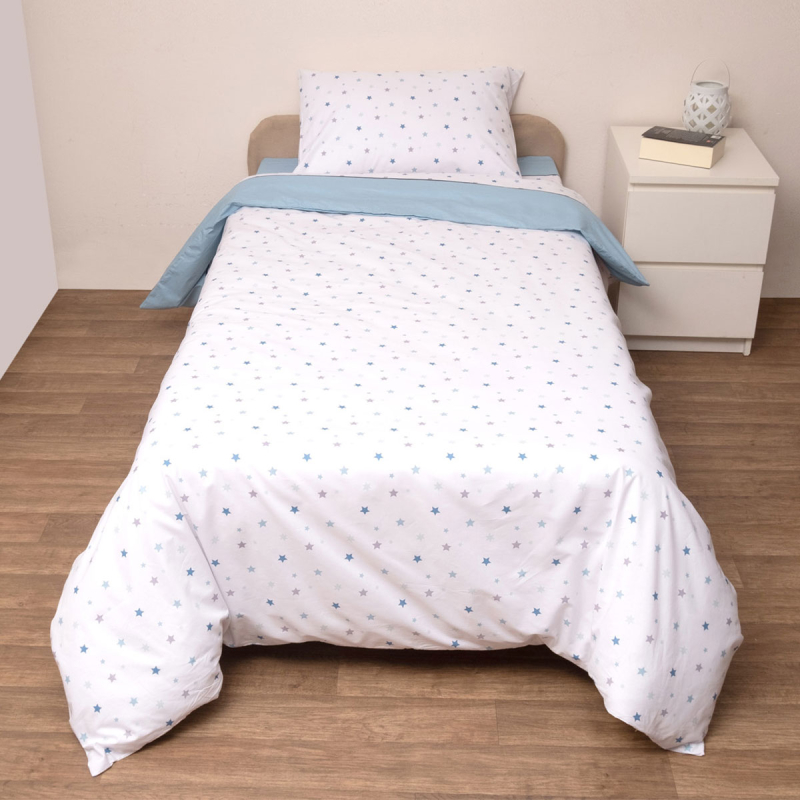 Κουβερλί Μονό (Σετ 160x240) Viopros Kids Ίκαρος Σιέλ