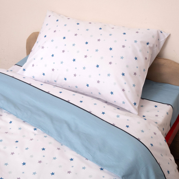 Κουβερλί Κούνιας (120x160) Viopros Baby Ίκαρος Σιέλ