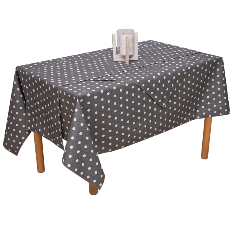 Αλέκιαστο Τραπεζομάντηλο (140x140) Viopros Βίκυ Ανθρακί