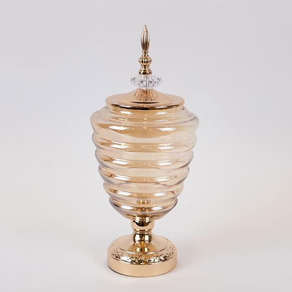 Διακοσμητικό Βάζο Με Καπάκι (Φ12x38) Estheti 754-10019