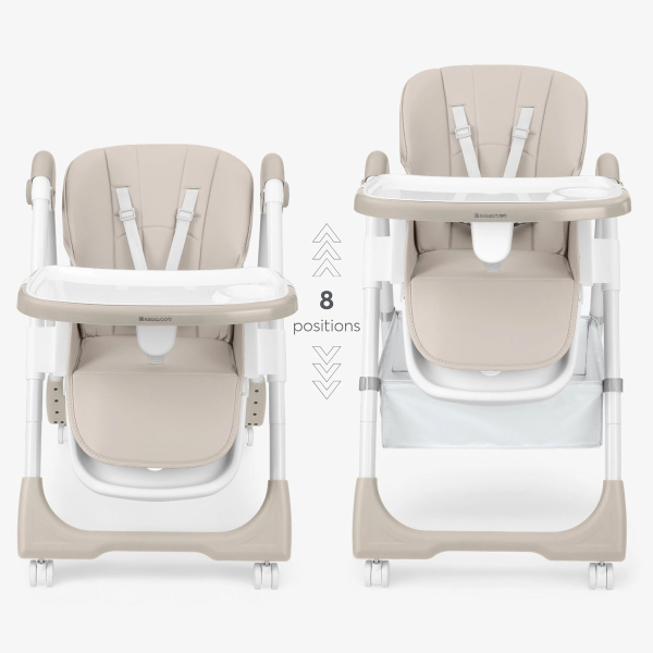 Καρεκλάκι Φαγητού Αναδιπλούμενο (6-36 Μηνών) Kikka Boo Spicy+ Beige