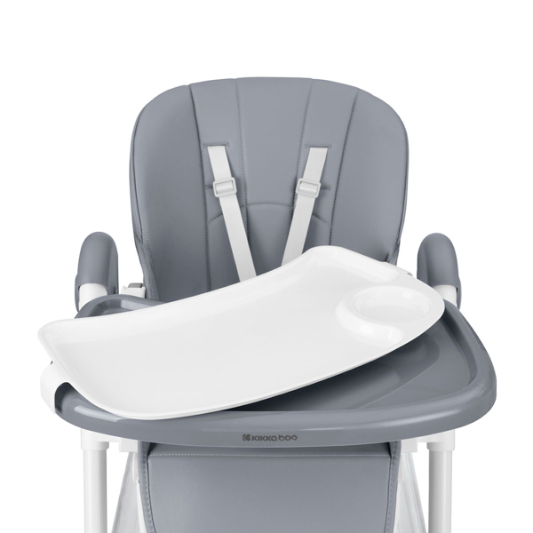 Καρεκλάκι Φαγητού Αναδιπλούμενο (6-36 Μηνών) Kikka Boo Spicy+ Grey