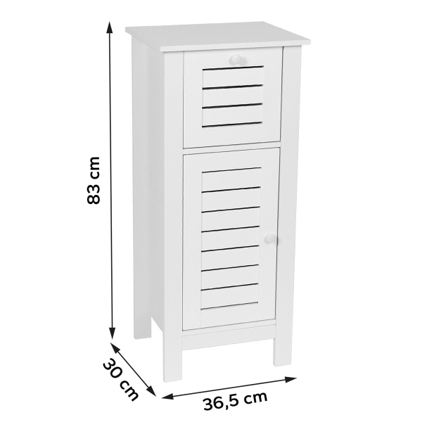 Ντουλάπι Μπάνιου Δαπέδου 2 Θέσεων (36.5x30x83) T-D Santorin 9902762