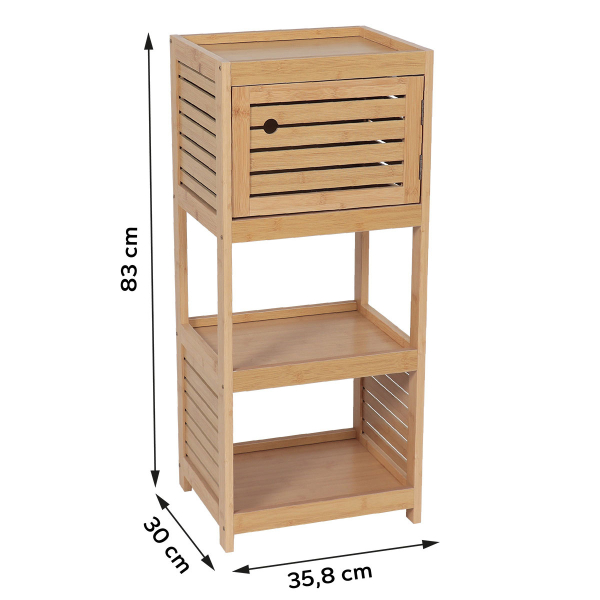 Ραφιέρα Δαπέδου 2 Θέσεων Με Ντουλάπι (35.8x30x83) T-D Trinidad 9902764