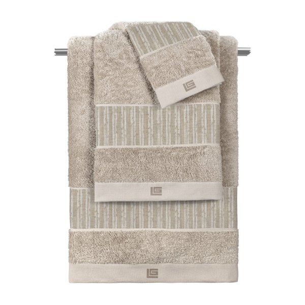 Πετσέτες Μπάνιου (Σετ 3τμχ) Guy Laroche Tudor Ammos - Natural 500gsm