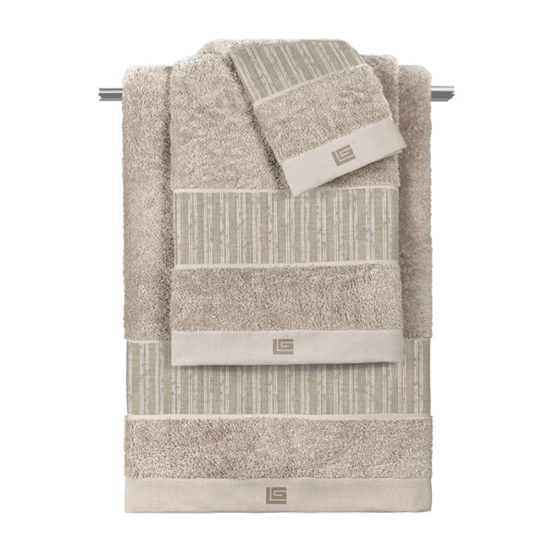 Πετσέτες Μπάνιου (Σετ 3τμχ) Guy Laroche Tudor Ammos - Natural 500gsm
